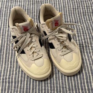 New Balance Cream and Black Sneakers